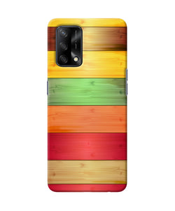 Wooden colors Oppo F19 Back Cover