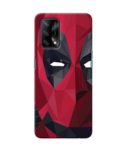 Abstract deadpool half mask Oppo F19 Back Cover