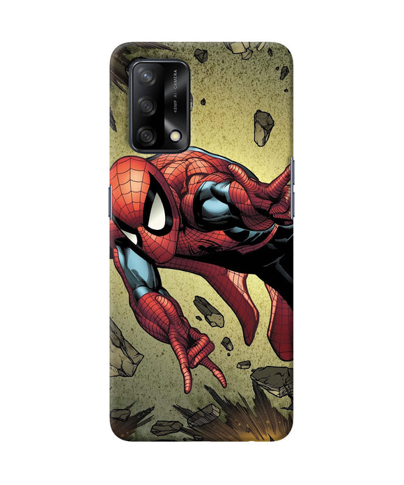 Spiderman on sky Oppo F19 Back Cover