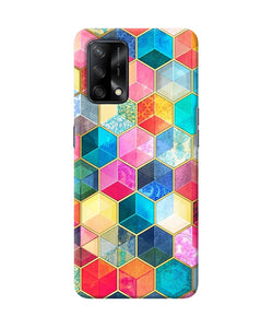 Abstract color box Oppo F19 Back Cover