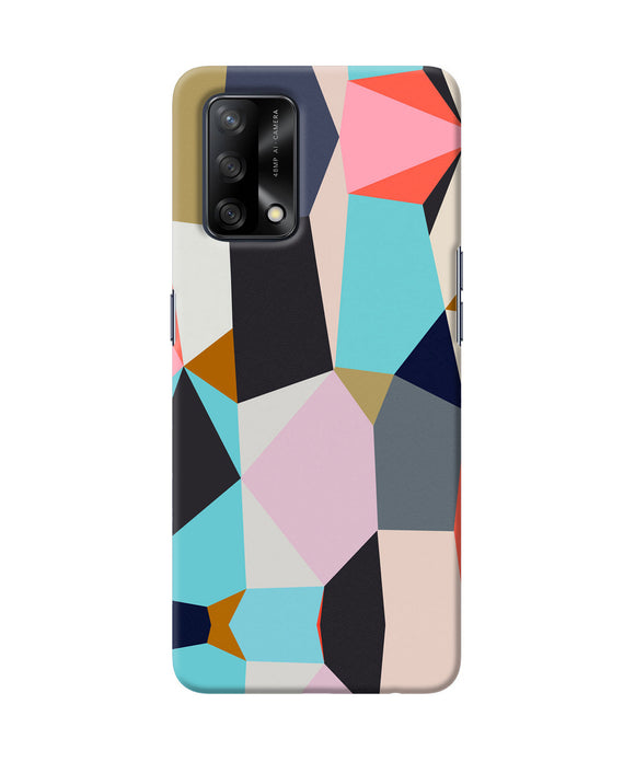 Abstract colorful shapes Oppo F19 Back Cover