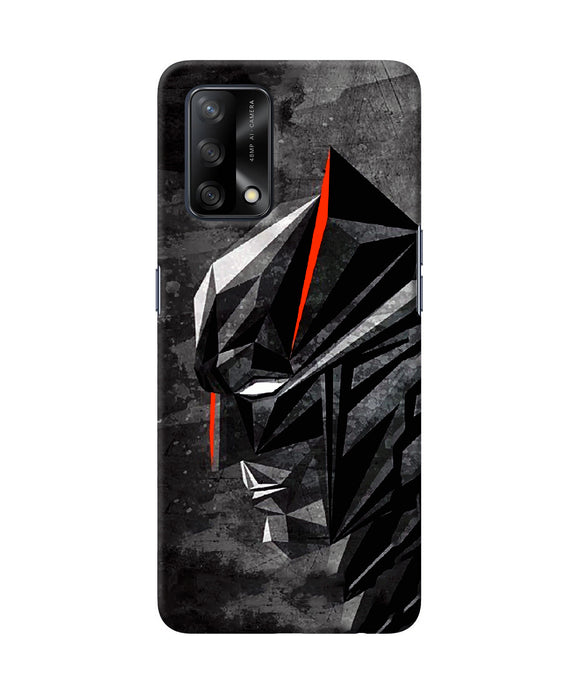 Batman black side face Oppo F19 Back Cover