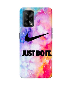 Just do it colors Oppo F19 Back Cover