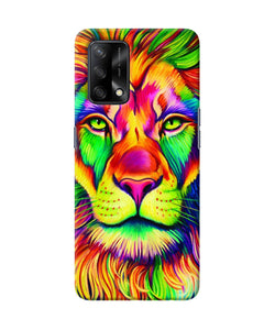 Lion color poster Oppo F19 Back Cover