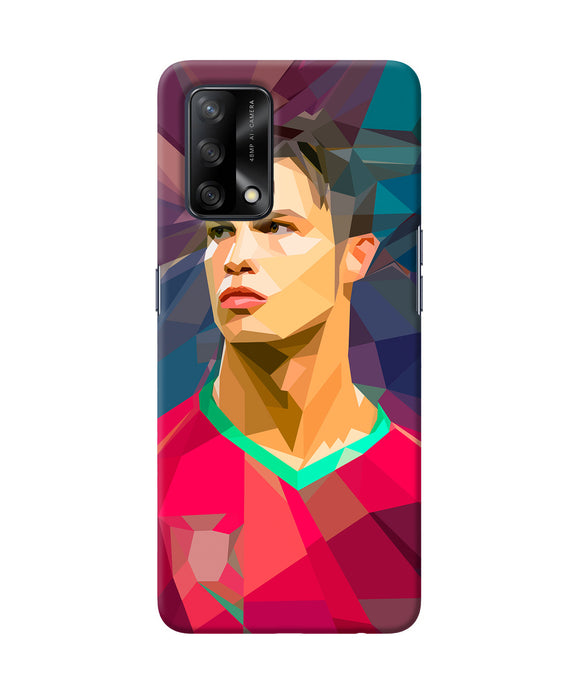 Abstract ronaldo Oppo F19 Back Cover