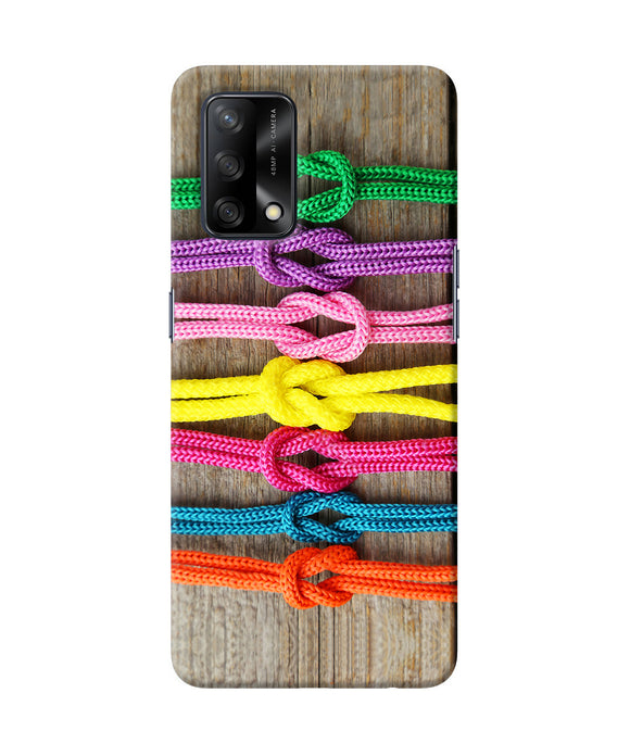 Colorful shoelace Oppo F19 Back Cover