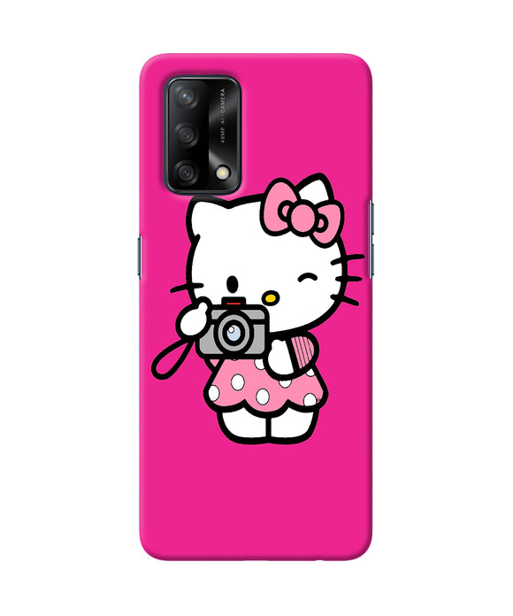 Hello kitty cam pink Oppo F19 Back Cover