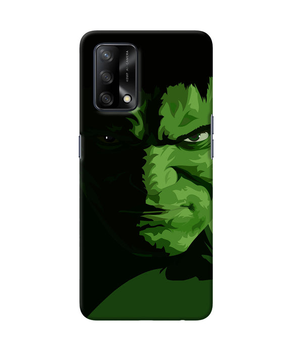 Hulk green painting Oppo F19 Back Cover