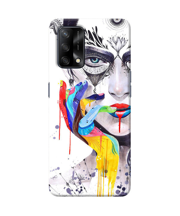 Girl color hand Oppo F19 Back Cover