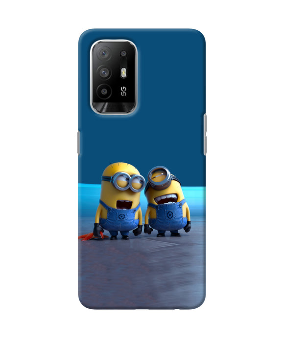 Minion Laughing Oppo F19 Pro+ Back Cover