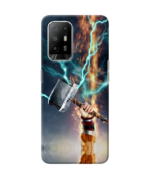 Thor Hammer Mjolnir Oppo F19 Pro+ Back Cover