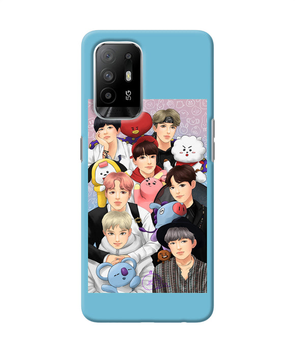 BTS with animals Oppo F19 Pro Back Cover