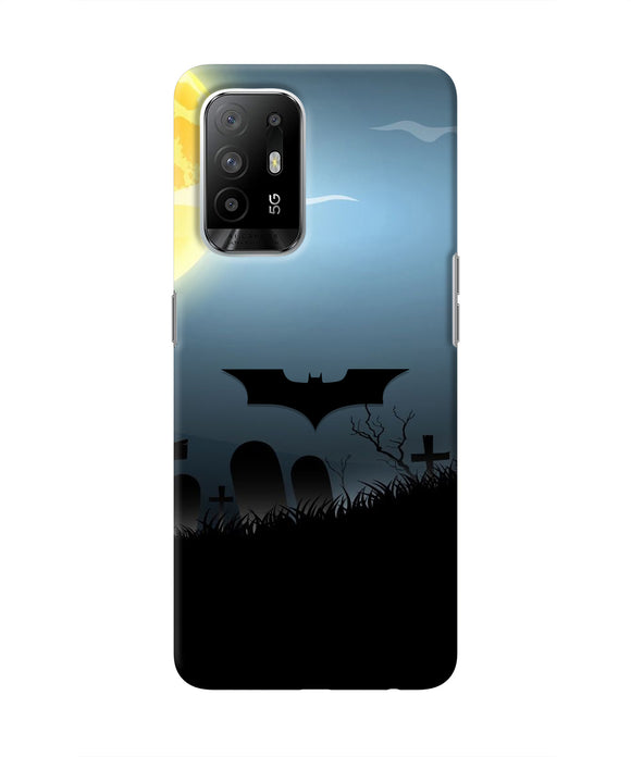 Batman Scary cemetry Oppo F19 Pro+ Real 4D Back Cover