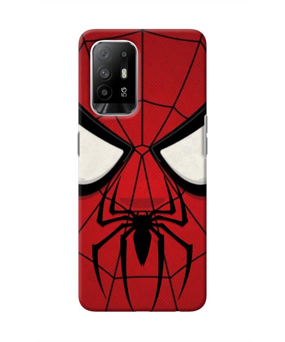 Spiderman Face Oppo F19 Pro+ Real 4D Back Cover