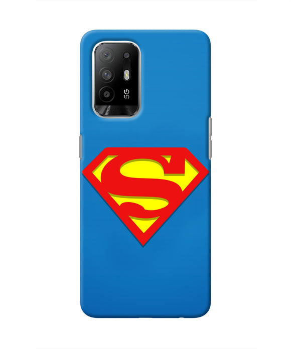 Superman Blue Oppo F19 Pro+ Real 4D Back Cover