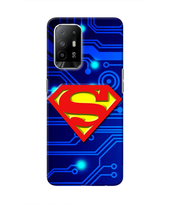 Superman Abstract Oppo F19 Pro+ Real 4D Back Cover
