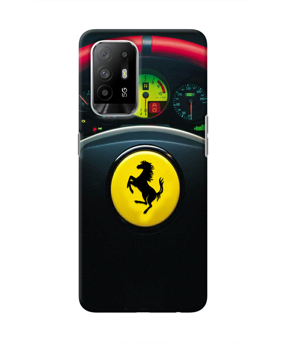 Ferrari Steeriing Wheel Oppo F19 Pro+ Real 4D Back Cover