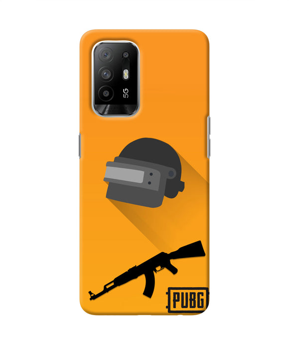 PUBG Helmet and Gun Oppo F19 Pro+ Real 4D Back Cover