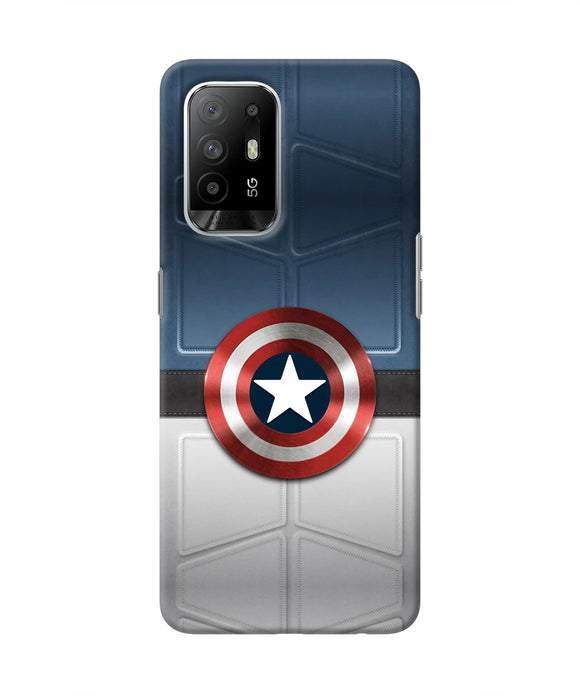 Captain America Suit Oppo F19 Pro+ Real 4D Back Cover