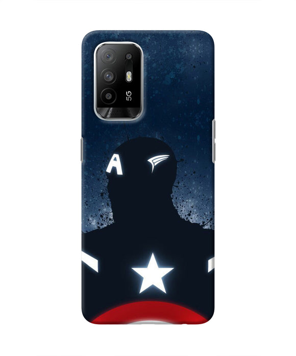 Captain america Shield Oppo F19 Pro+ Real 4D Back Cover