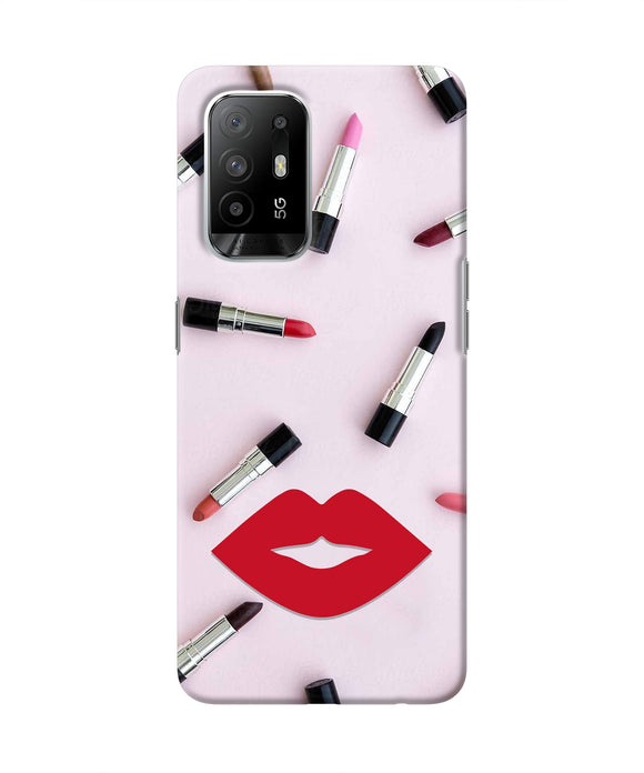 Lips Lipstick Shades Oppo F19 Pro+ Real 4D Back Cover