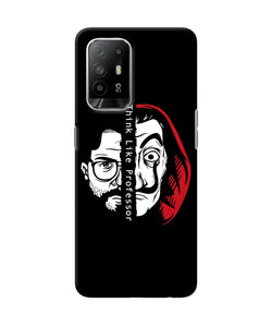 Money Heist Think Like Professor Oppo F19 Pro+ Back Cover