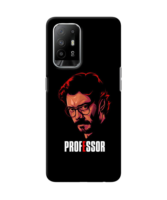 Money Heist Professor Sketch Oppo F19 Pro+ Back Cover