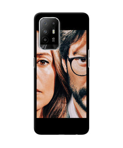 Money Heist Professor With Rachel Oppo F19 Pro+ Back Cover