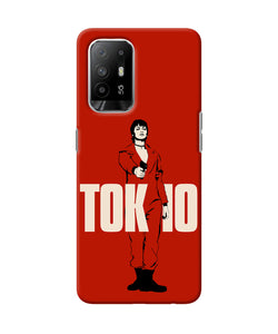 Money Heist Tokyo With Gun Oppo F19 Pro+ Back Cover