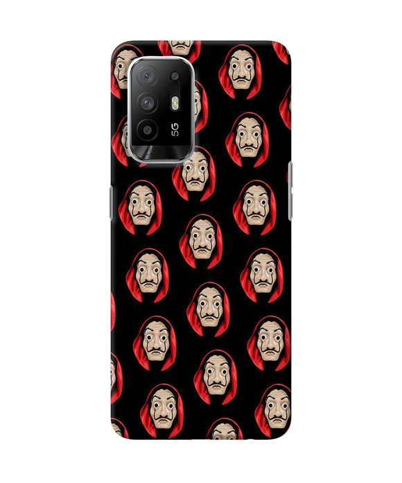 Money Heist Mask Oppo F19 Pro+ Back Cover