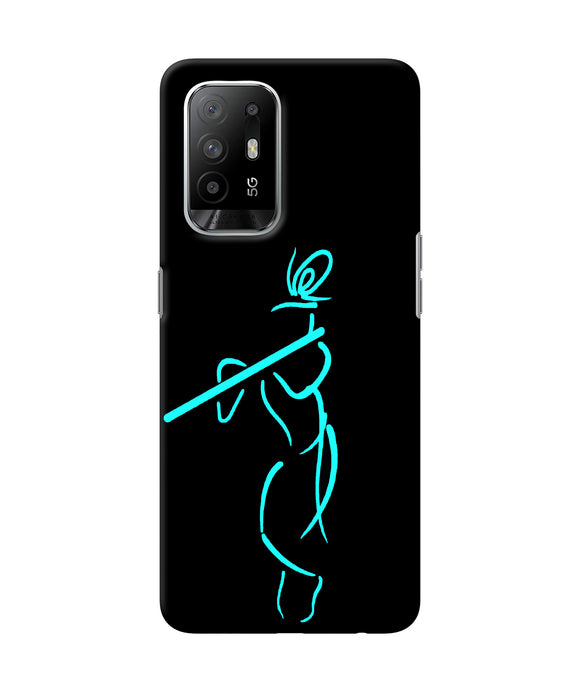 Lord krishna sketch Oppo F19 Pro+ Back Cover