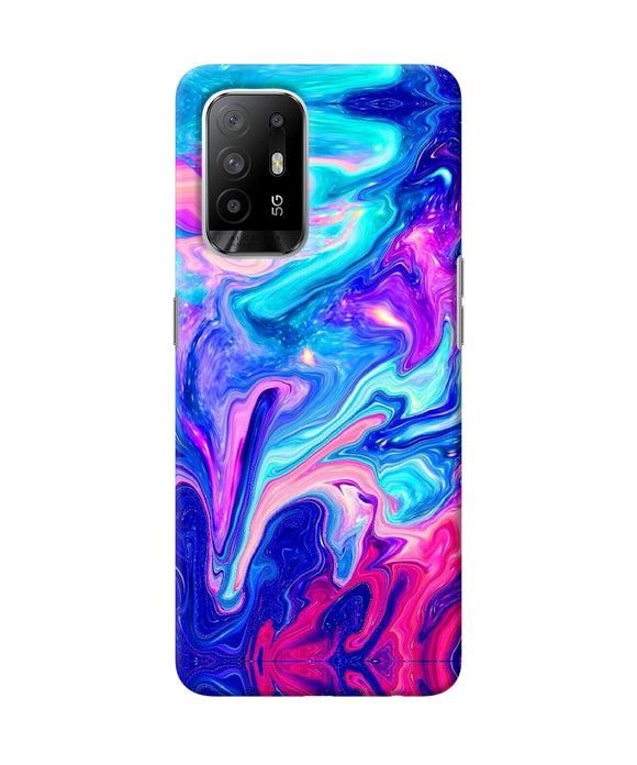 Abstract colorful water Oppo F19 Pro+ Back Cover