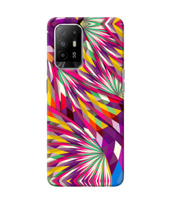 Abstract colorful print Oppo F19 Pro+ Back Cover