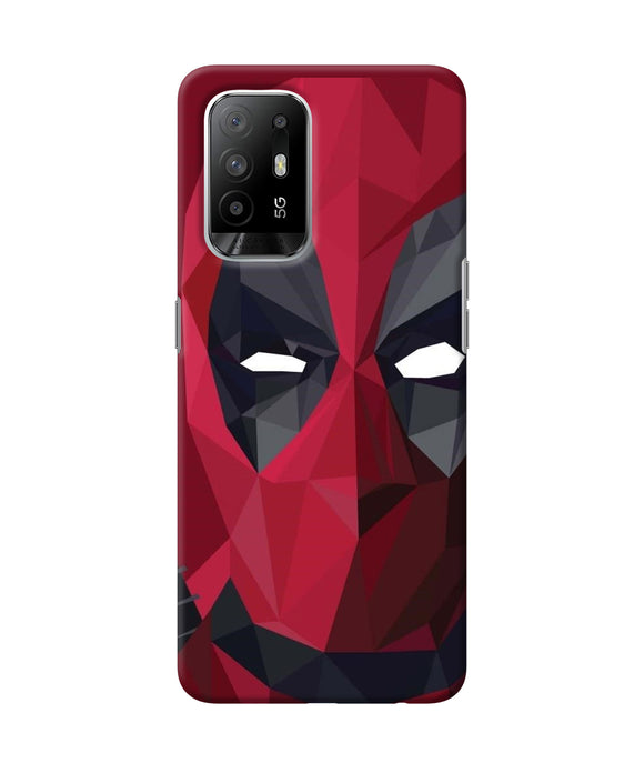 Abstract deadpool mask Oppo F19 Pro+ Back Cover