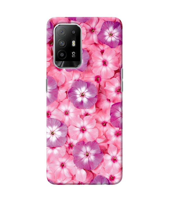 Natural pink flower Oppo F19 Pro+ Back Cover
