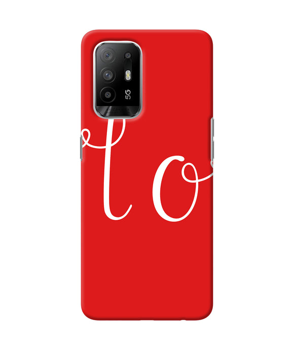 Love one Oppo F19 Pro+ Back Cover