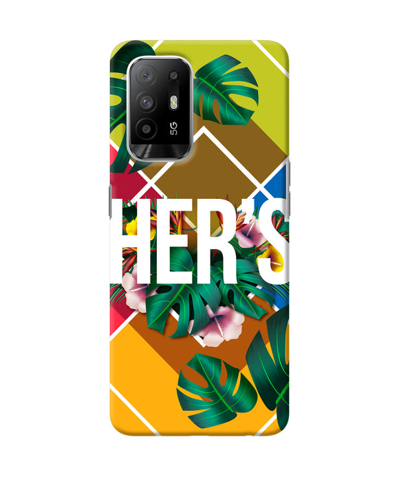 His her two Oppo F19 Pro+ Back Cover