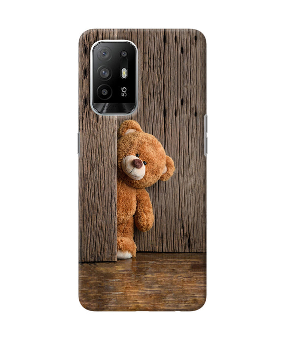 Teddy wooden Oppo F19 Pro+ Back Cover