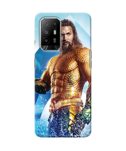 Aquaman water poster Oppo F19 Pro+ Back Cover