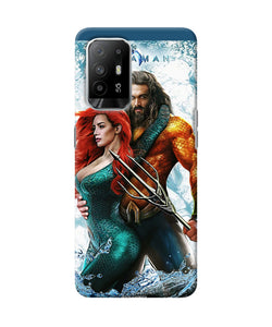 Aquaman couple water Oppo F19 Pro+ Back Cover