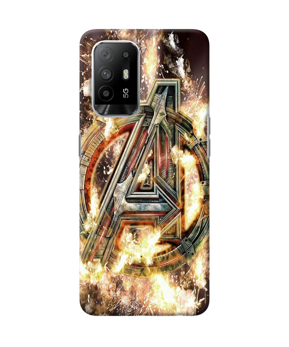 Avengers burning logo Oppo F19 Pro+ Back Cover