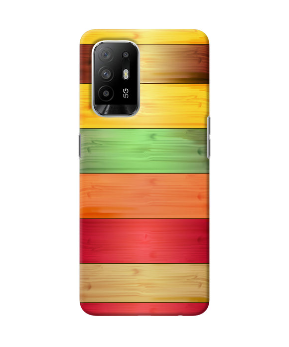 Wooden colors Oppo F19 Pro+ Back Cover