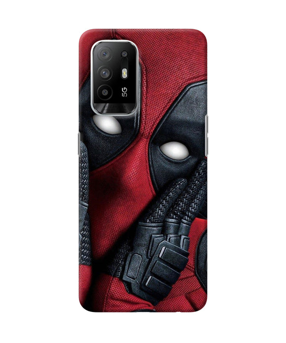 Thinking deadpool Oppo F19 Pro+ Back Cover