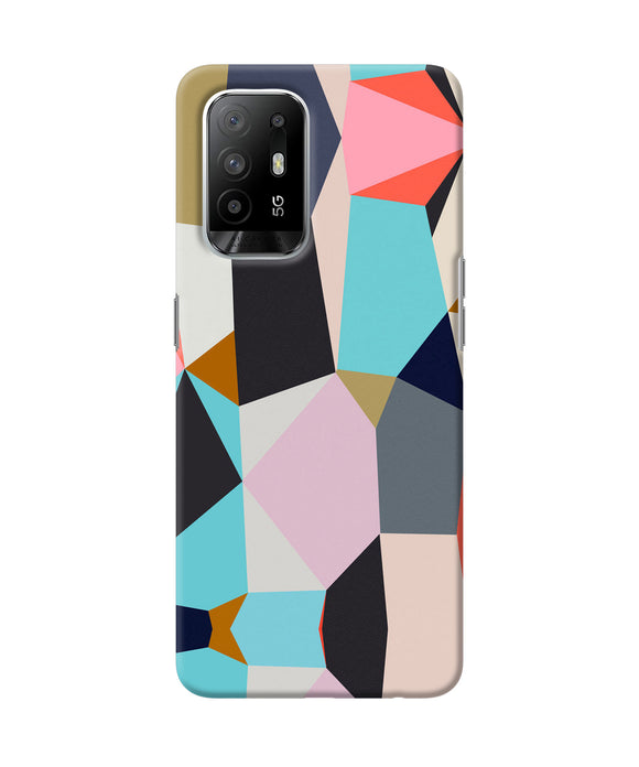 Abstract colorful shapes Oppo F19 Pro+ Back Cover