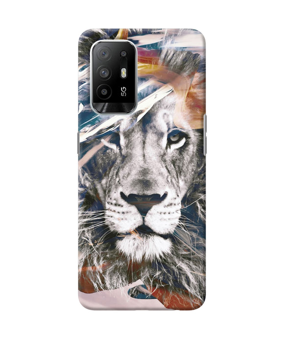 Lion poster Oppo F19 Pro+ Back Cover