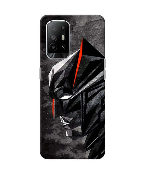 Batman black side face Oppo F19 Pro+ Back Cover
