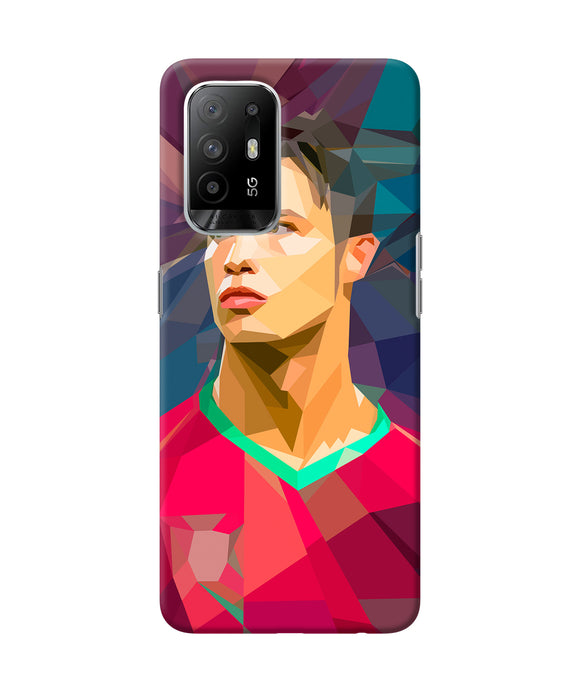 Abstract ronaldo Oppo F19 Pro+ Back Cover