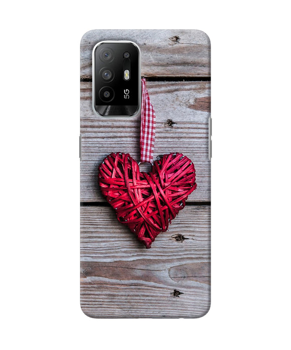 Lace heart Oppo F19 Pro+ Back Cover