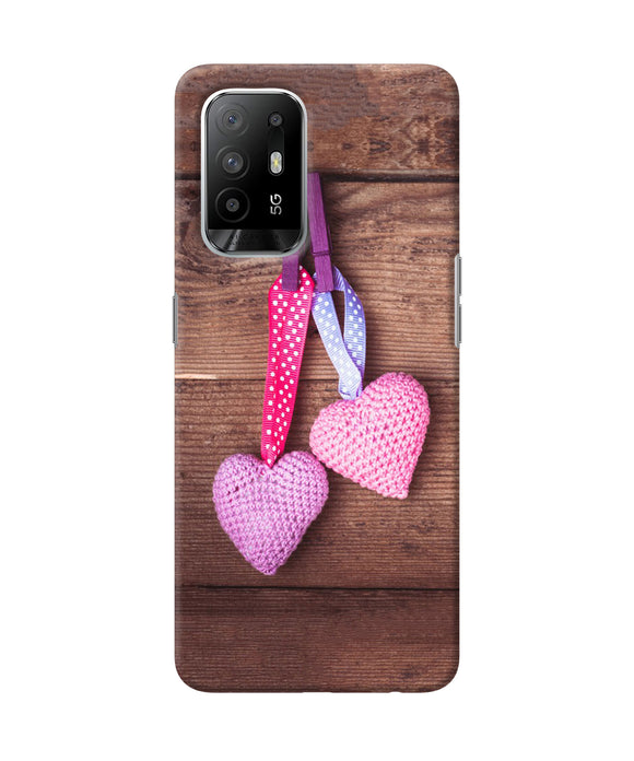 Two gift hearts Oppo F19 Pro+ Back Cover