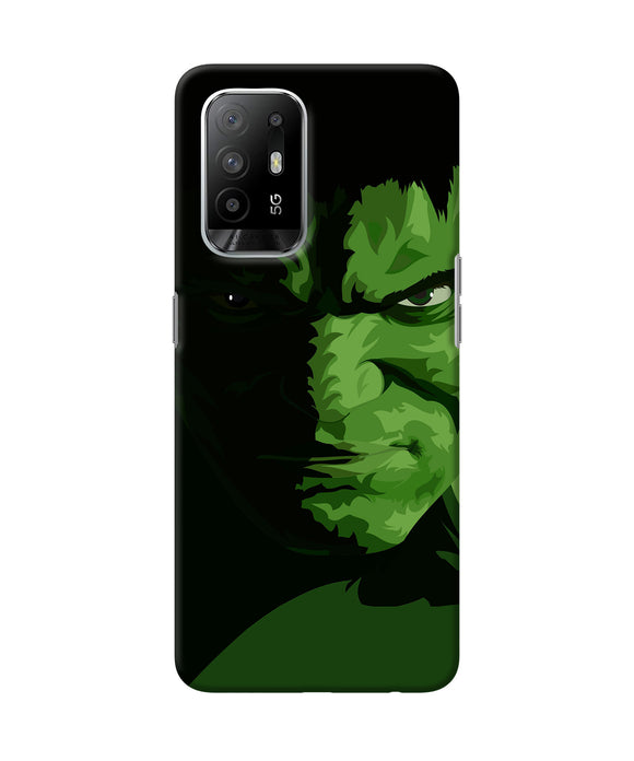 Hulk green painting Oppo F19 Pro+ Back Cover